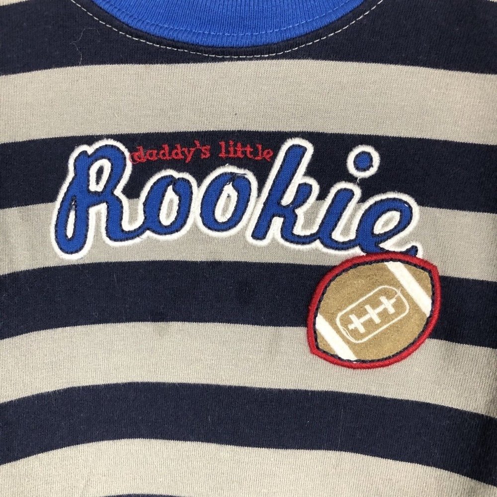Carters Just One You Six Month Baby One Piece Daddys little Rookie Outfit - Picture 4 of 12